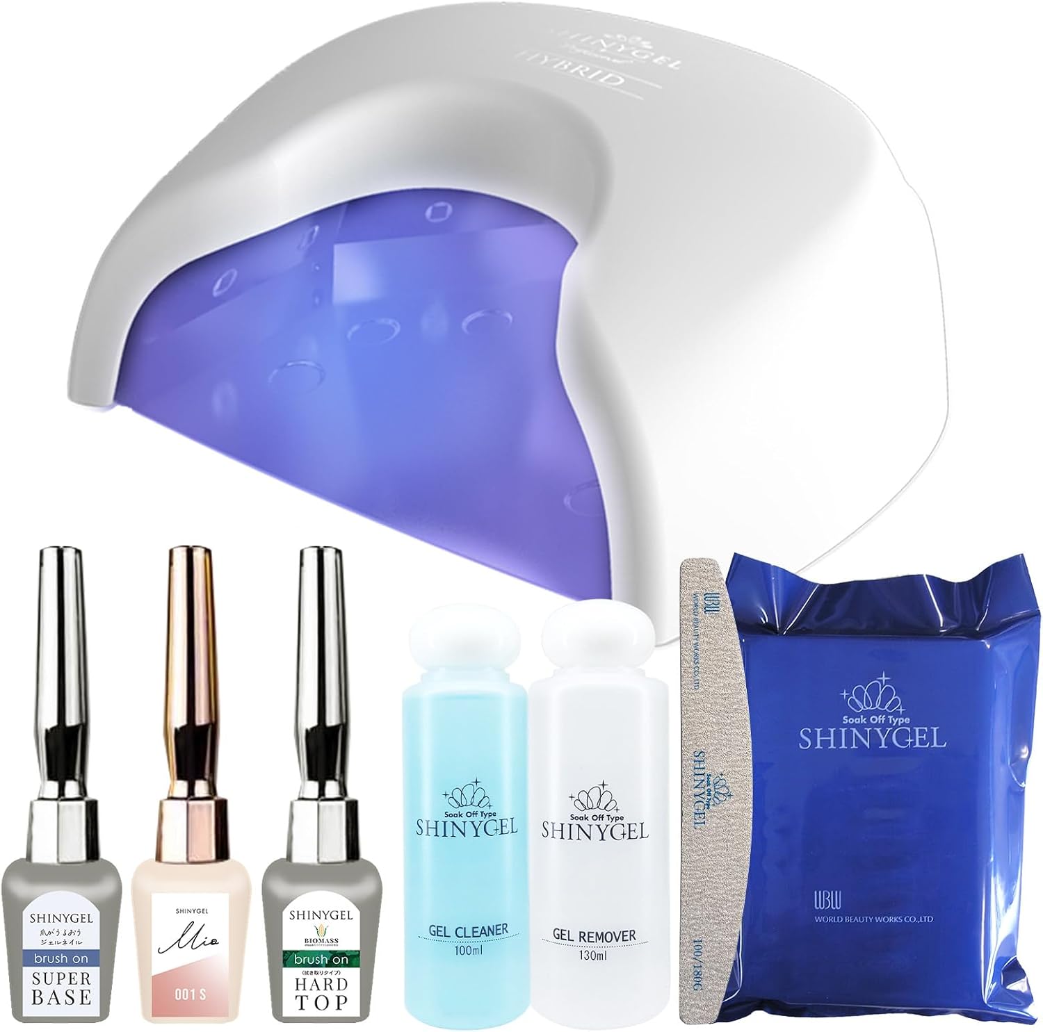 シャイニージェル：ジェルネイルセット LEDスターターキット SHINYGEL